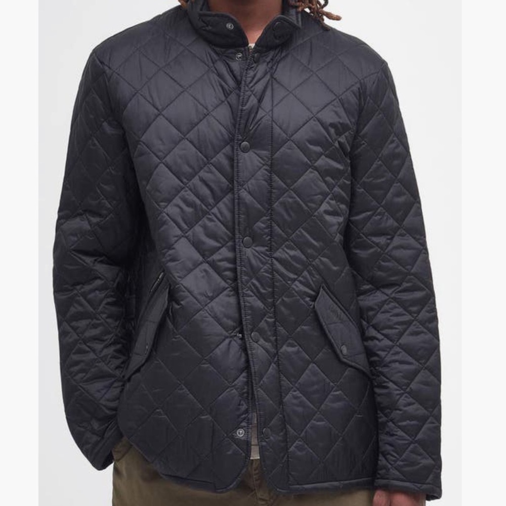 BARBOUR Flyweight Chelsea Quilted Jacket | Black | Size XXL